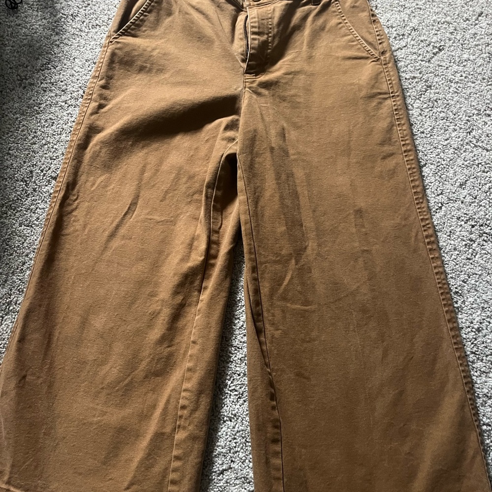 Madewell Women's Brown Wide Leg Pants